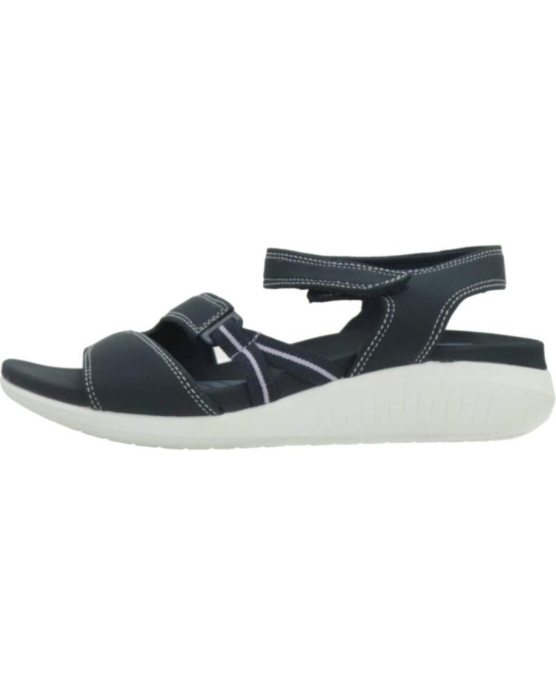 Woman Sandals CLARKS GLIDE HI SHORE AZUL