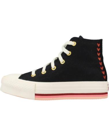 girl Trainers CONVERSE CHUCK TAYLOR ALL STAR LIFT PLATFORM HEARTS NEGRO