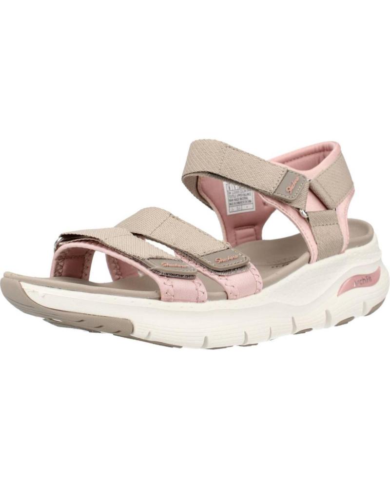 Skechers sandals mujer gris store
