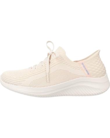 Woman Zapatillas deporte SKECHERS 149710-NAT NATURAL KNIT-PERIWINKLE TRIM  BEIS