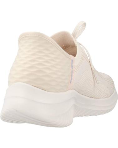 Woman Zapatillas deporte SKECHERS 149710-NAT NATURAL KNIT-PERIWINKLE TRIM  BEIS