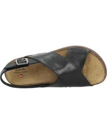 Woman Sandals CLARKS ELAYNE CROSS NEGRO