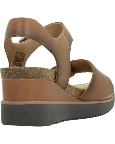 Woman Zapatos de cuña CLARKS LIZBY STRAP MARRON
