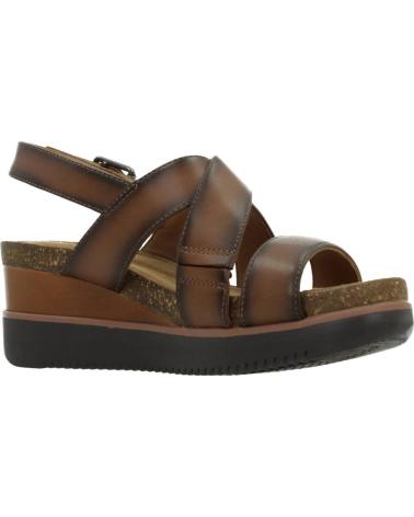 Woman Zapatos de cuña CLARKS LIZBY CROSS MARRON