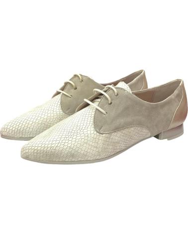 Woman shoes PITILLOS ZAPATOS INGLES BEIGE PIEL  OSSID-ANTE-TRESOR ORO-HI-ORO