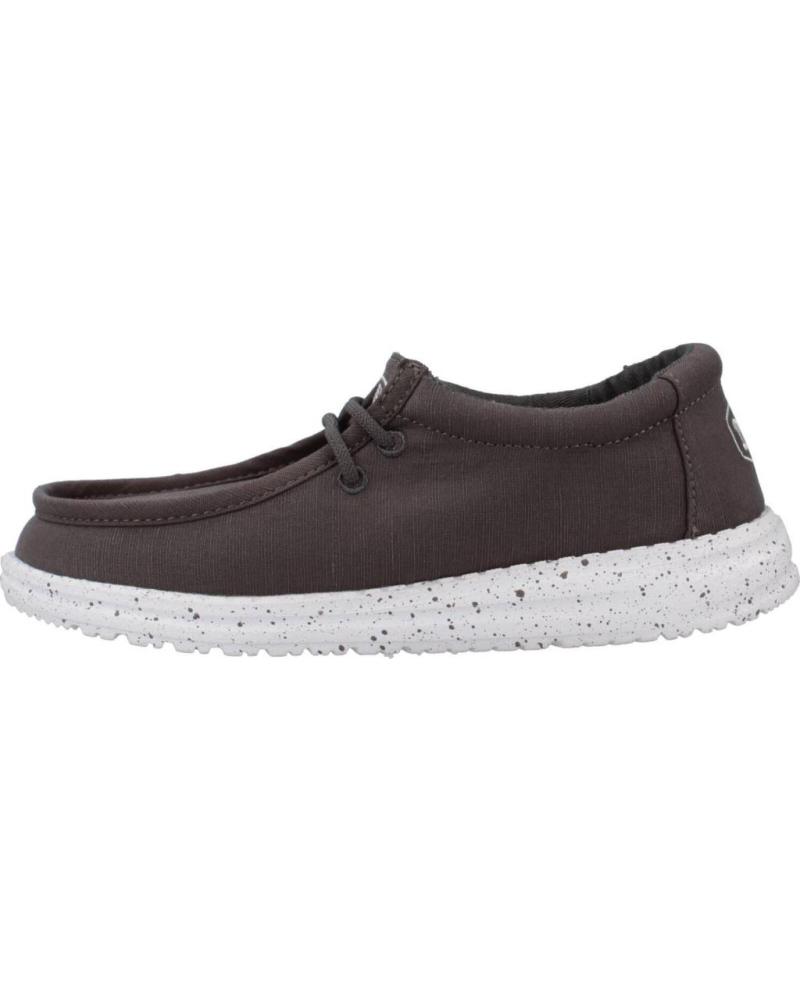 Wally Youth Slub Canvas Jongens Instappers Zwart HD40044-001