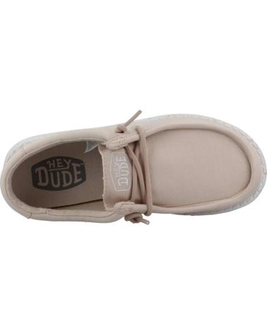 Chaussures pour Garçon HEY DUDE WALLY YOUTH SLUB CANVAS NUDE
