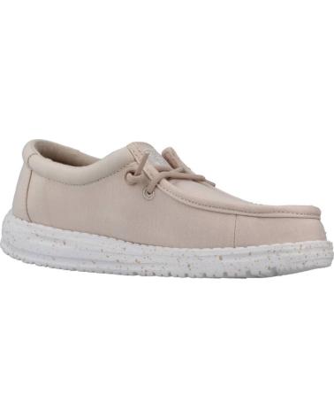 Chaussures pour Garçon HEY DUDE WALLY YOUTH SLUB CANVAS NUDE