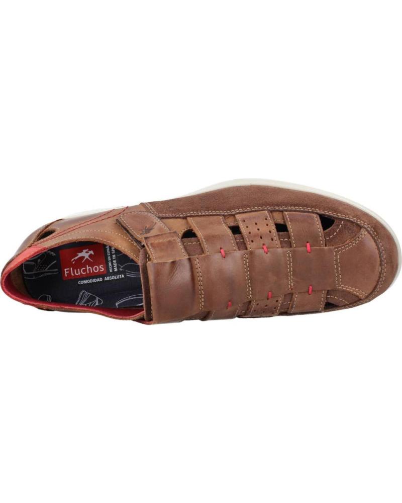 Sandals-De-Hombre-FLUCHOS-SANDALIAS-CERRADAS-PIEL-MARRON-F0109