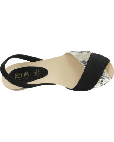 Zapatos de cuña für Damen RIA MENORCA IBICENCA NEGRO