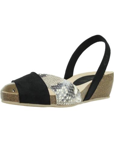 Zapatos de cuña für Damen RIA MENORCA IBICENCA NEGRO