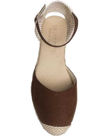 Sandalias de Mujer LA VIDA ROSA ALPARGATA CUNA MARRON