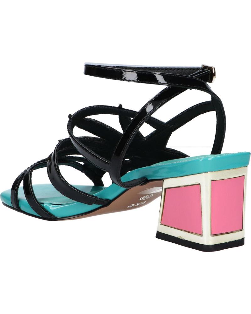 Sandals De Mujer EXE LUISA 400 PATENT BLACK GREEN
