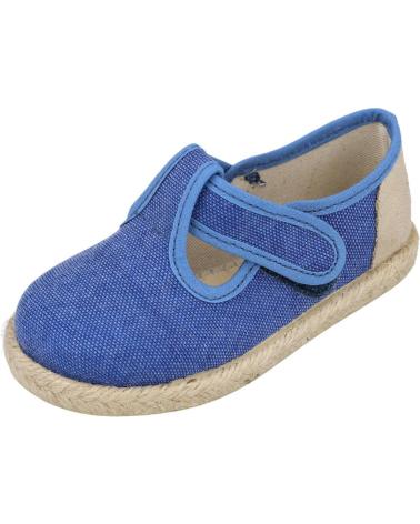 Scarpe per Bambino L&R SHOES 244-RECYWAS PEPITOS LONA NINO PACIFIC