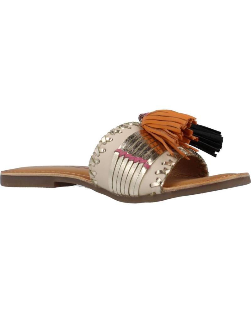 Zapatos De Mujer GIOSEPPO SANDALIAS PALA CHOISEL ORO Y BLANCO