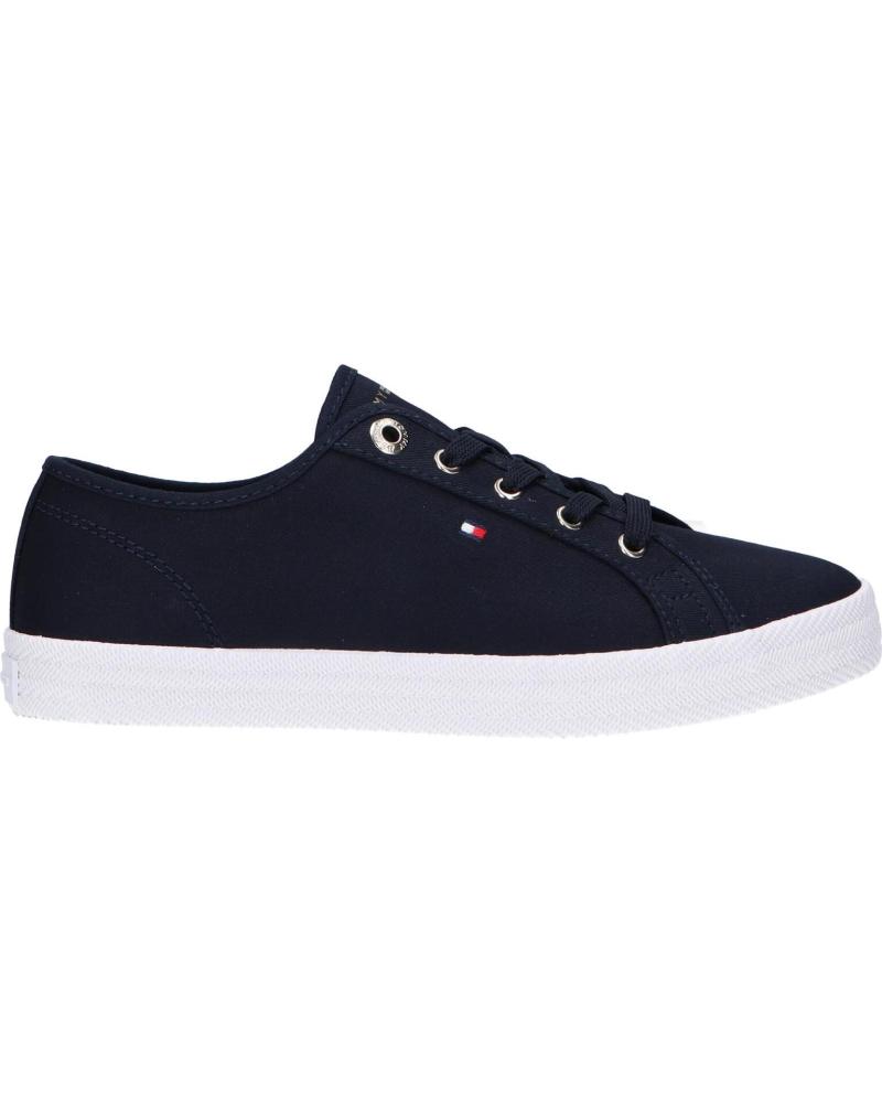 Sneaker TOMMY HILFIGER für Damen FW0FW07119 ESSENTIAL VULCANIZED SNEAKER DW6 SPACE BLUE Sneaker TOMMY HILFIGER für Damen FW0FW07119 ESSENTIAL VULCANIZED SNEAKER DW6 SPACE BLUE
