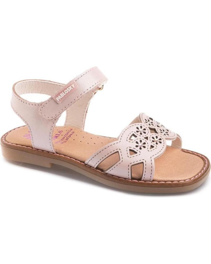 Sandali per Bambina PABLOSKY SANDALIA NAPA NACAR  CUARZO 420578 ROSA