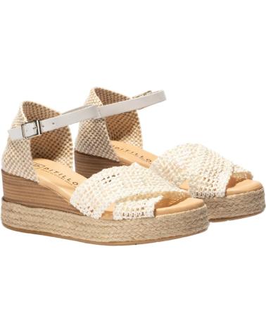 Woman Sandals PITILLOS CUNA CALADA BLANCO
