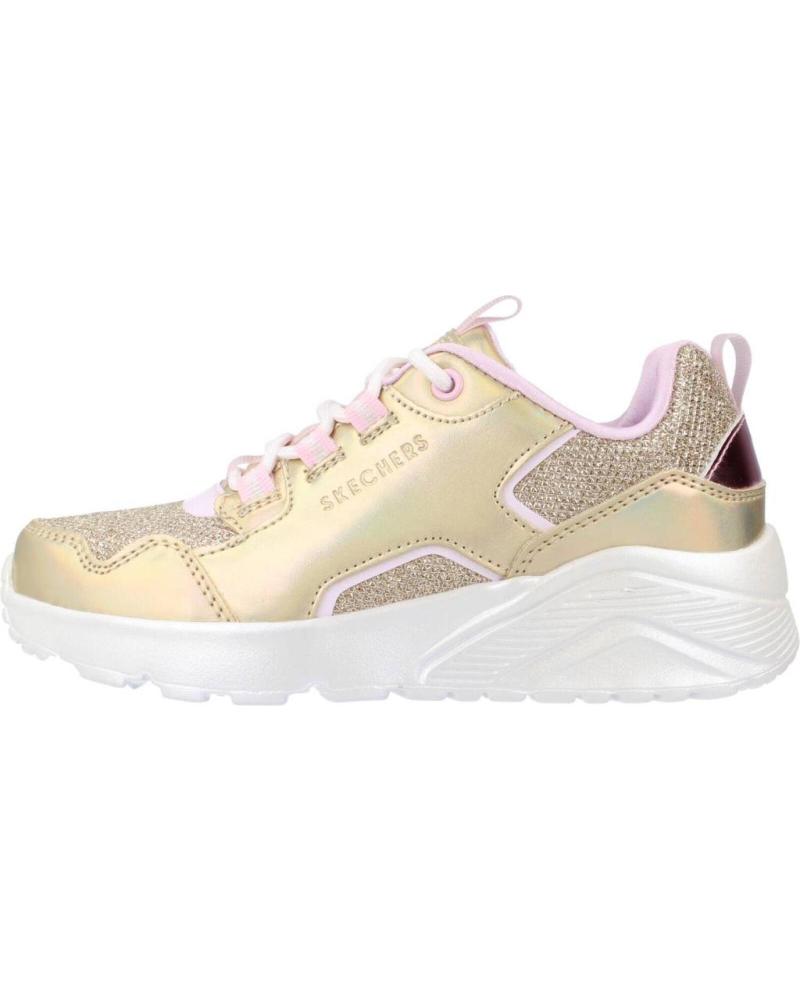 Sportivo per Bambina SKECHERS UNO LITE ORO