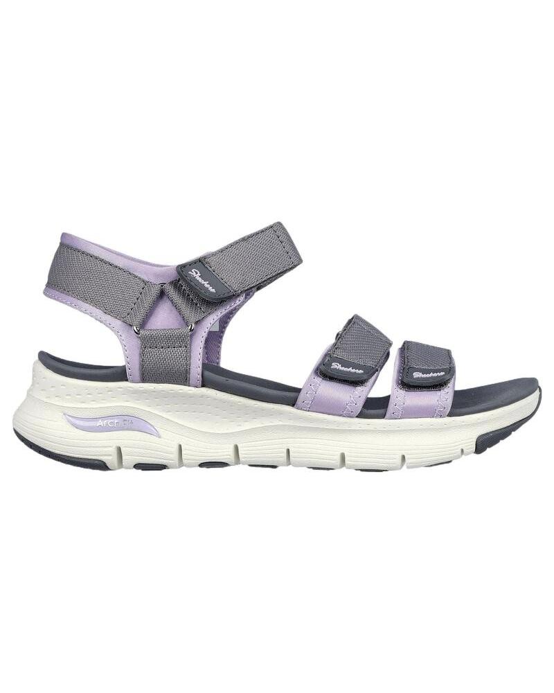 Skechers sandals mujer gris best sale