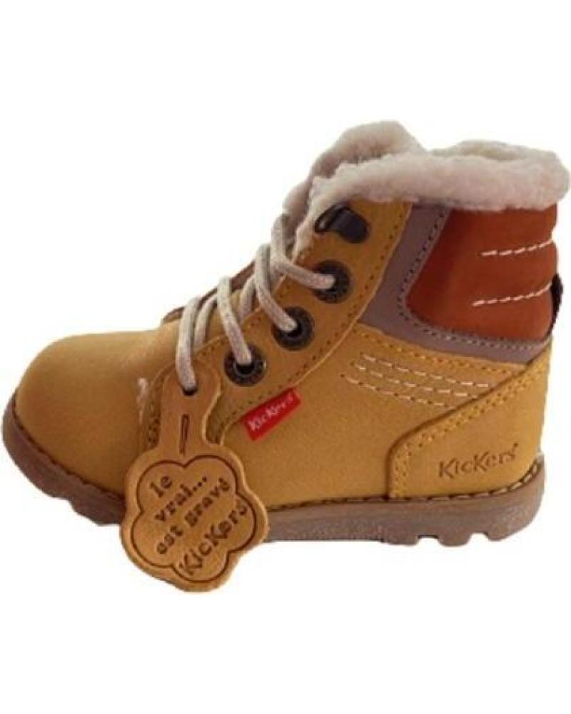 girl and boy Mid boots KICKERS 909850-10220021  CAMEL