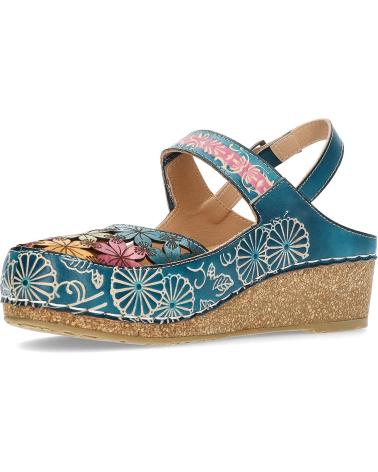 Woman Sandals LAURA VITA SANDALIAS FACSCINEO0121 AZULFLORAL
