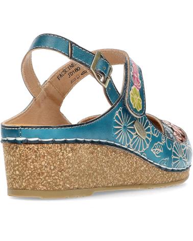 Woman Sandals LAURA VITA SANDALIAS FACSCINEO0121 AZULFLORAL