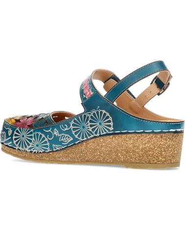 Woman Sandals LAURA VITA SANDALIAS FACSCINEO0121 AZULFLORAL