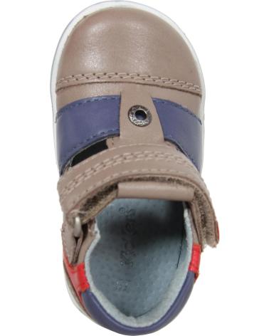 Zapatos de Niño KICKERS 413540-11 TROPICALI BEIGE BLEU