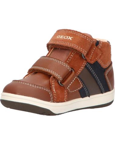 Botins de Menino GEOX B941LC 022AU B N FLICK C0947 BROWN