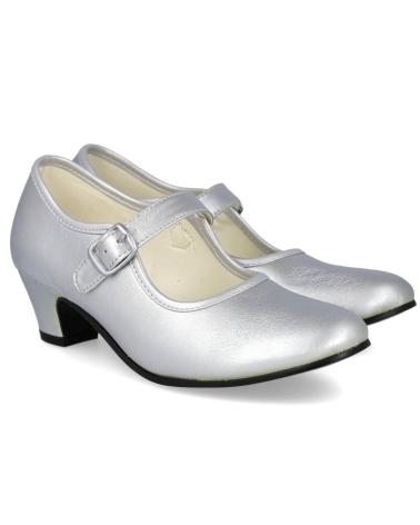 Sapatos de Menina BUBBLE BOBBLE 910-3 ZAPATOS FLAMENCA NINA PLATA