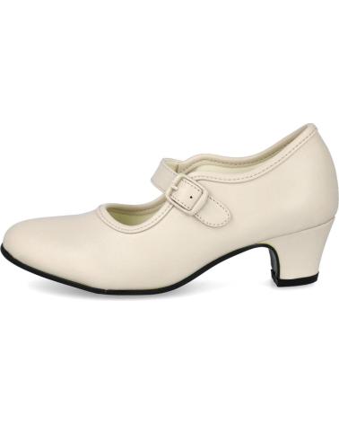 Zapatos BUBBLE BOBBLE  de Niña 910-3 ZAPATOS FLAMENCA NINA  CRUDO