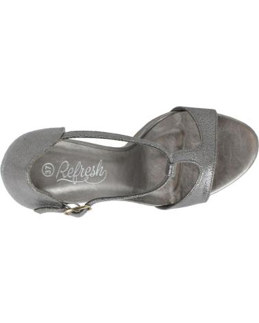 Sandalias de Mujer REFRESH 61948 METALIZADO PLOMO