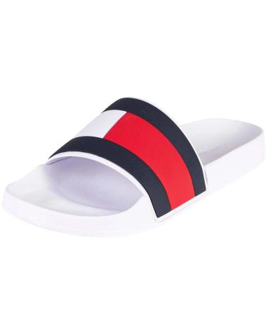 Chanclas de Hombre TOMMY HILFIGER CHANCLAS RUBBER TH FLAG P WHITE