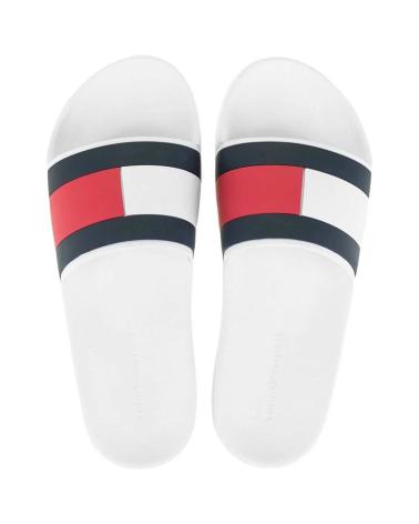 Chanclas de Hombre TOMMY HILFIGER CHANCLAS RUBBER TH FLAG P WHITE