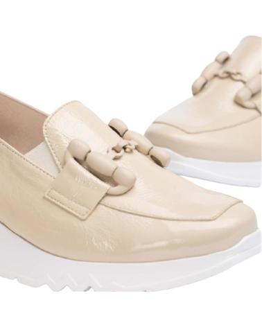 Mocasines de Mujer WONDERS ZAPATO E-6723 MUJE LACK NATURAL