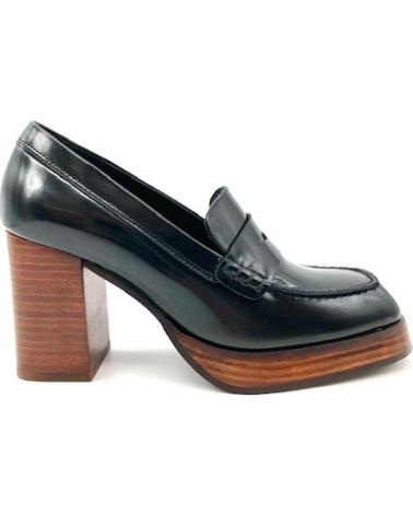 Zapatos de tacón ALOHAS  per Donna MOCASIN TACON 7 CM  NEGRO