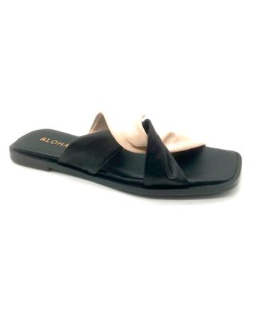 Sandali per Donna ALOHAS SANDALIA PLANA NOMAD BLANCO- NEGRO