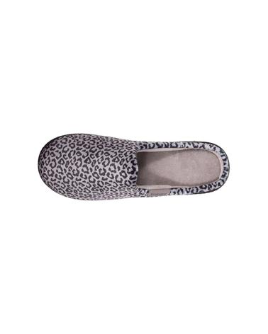 Calzado de casa de Mujer  DESCALZA LEOPARDO ISOTONER GRIS