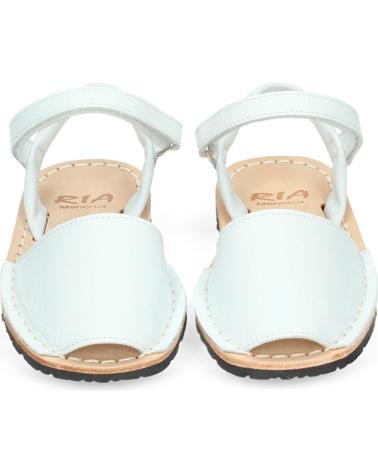 Sandalias RIA MENORCA  de Niña y Niño MENORQUINA RIA VELCRO  BLANCO