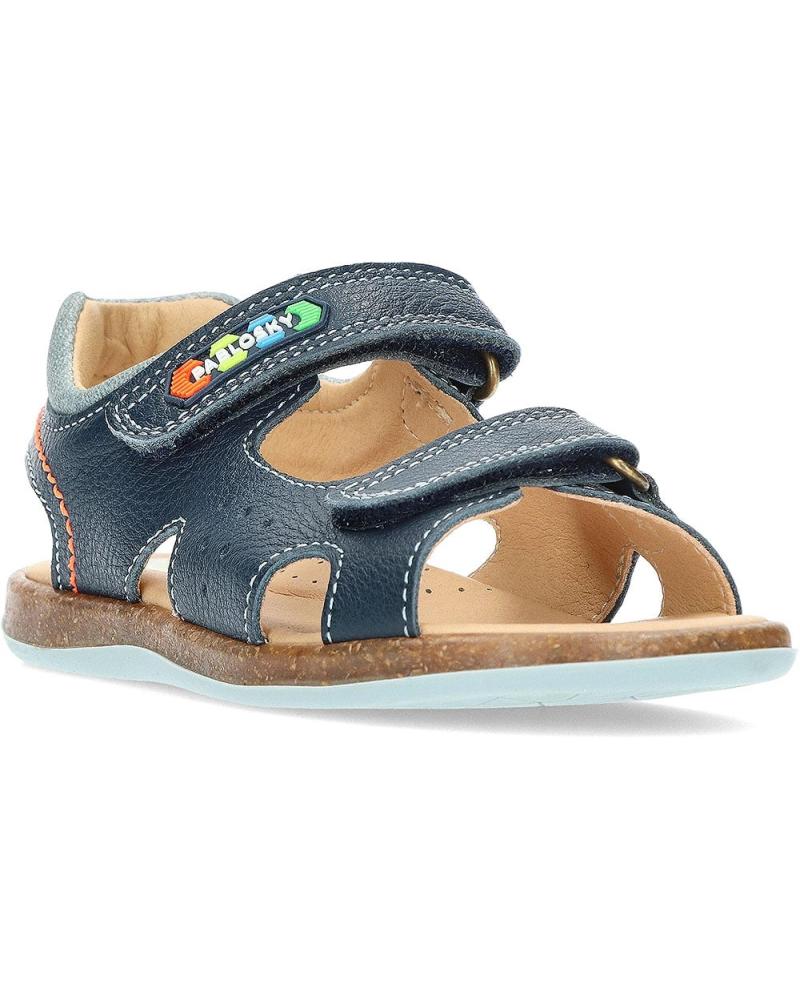 Sandalias Bebé Niño Pablosky De Piel Azul Marino 028125