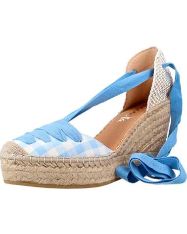 Chaussures compensées VIDORRETA  pour Femme SANDALIA VICHY CUNA YUTE  AZUL