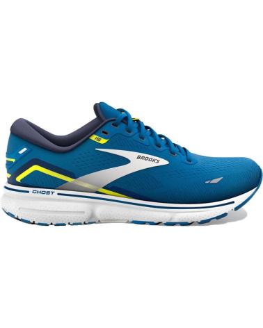 Man Trainers BROOKS 1103931D482 GHOST 15  BLUE-NIGHTLIFE-WHITE