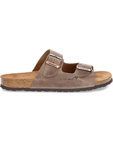 INTERBIOS SANDALIA COMODA 9560 PARDO