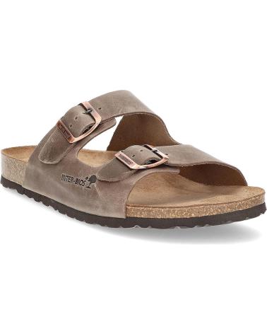 INTERBIOS SANDALIA COMODA 9560 PARDO