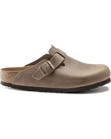 Man Clogs BIRKENSTOCK BOSTON PIEL BROWN  MORO