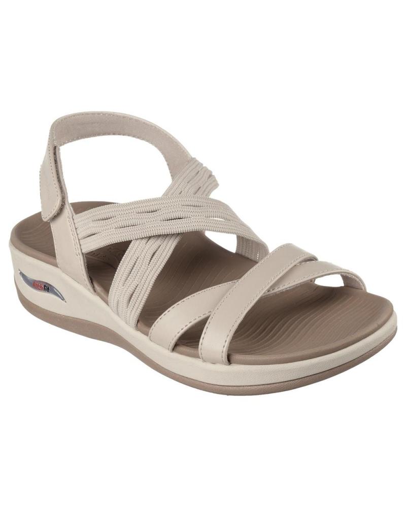 Skechers sandals mujer marron store