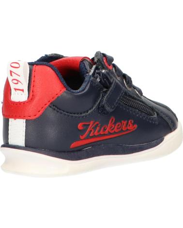 Zapatillas deporte de Niña y Niño KICKERS 597374-10 CHICAGO BB 103 MARINE-ROUGE