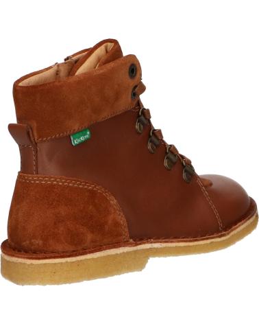 Woman and girl and boy boots KICKERS 736370-30 KICK HOOD  91 MARRON CLAIR