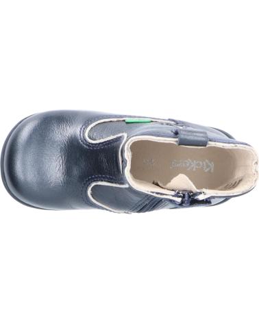 Botas de Menina e Menino KICKERS 735120-10 BIBOOTS 102 MARINE METALLISE